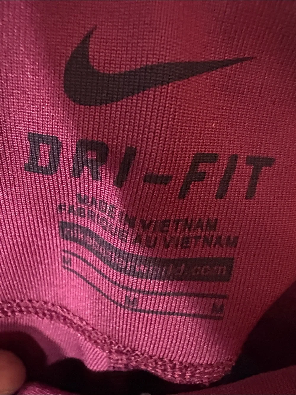 Nike Women's Maroon Performance Bike Shorts - Picture 3 of 3